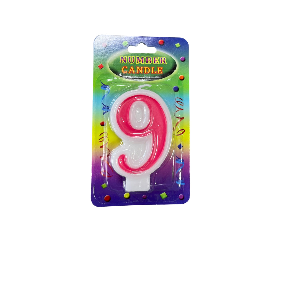 ☆キャンドル☆様*°♡ Birthday Candles Number 9 pink – balloonsplaceusa