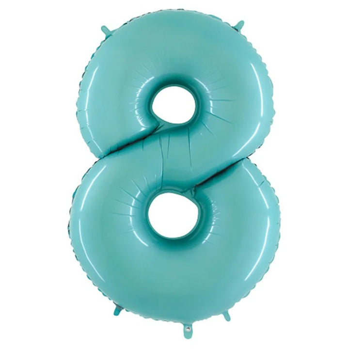 Foil Balloon Number Baby Blue 34inch - balloonsplaceusa