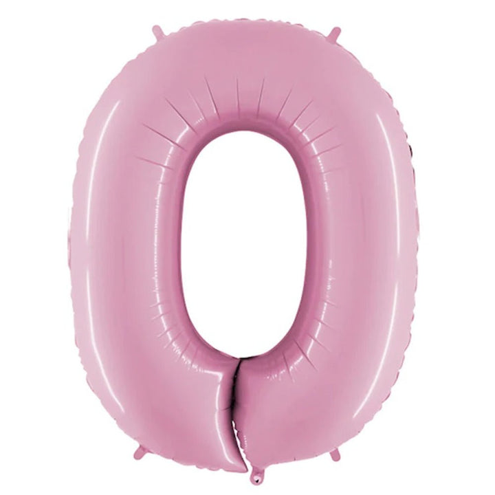 Foil Balloon Number Baby Pink 34inch - balloonsplaceusa