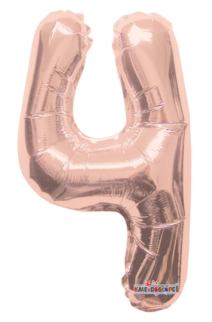 Foil Balloon Number Rose Gold - balloonsplaceusa