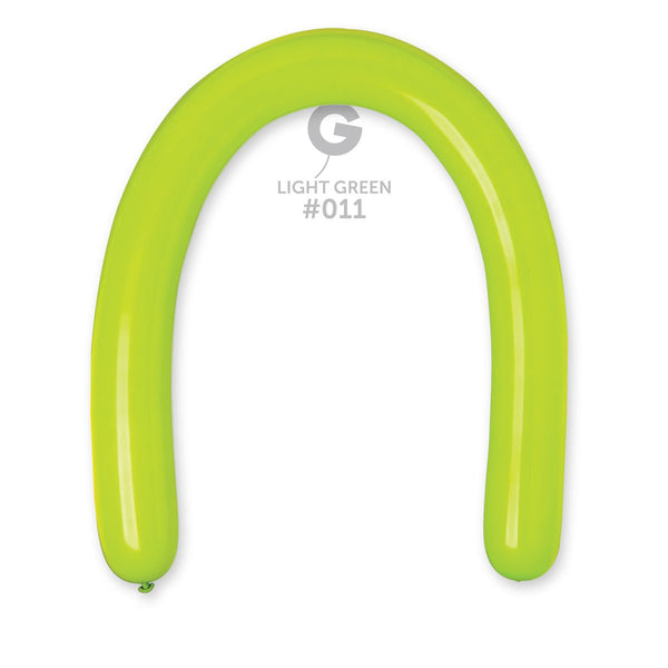 Gemar Latex Balloon #011 Light Green 3inch 50 Count Solid Color - balloonsplaceusa