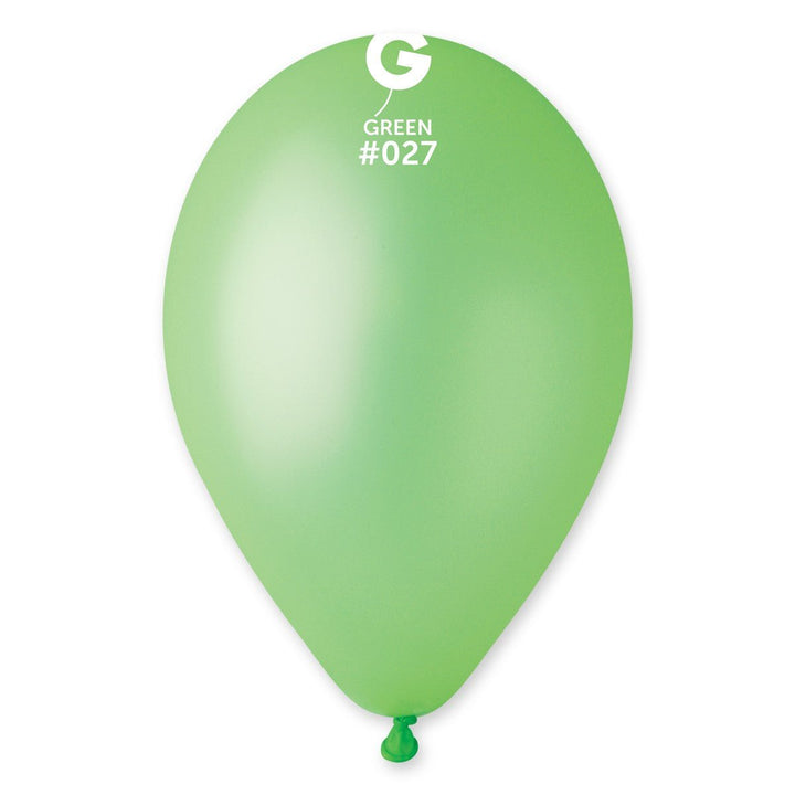 Gemar Latex Balloon #027 Green 12inch 50 Count Neon Color - balloonsplaceusa