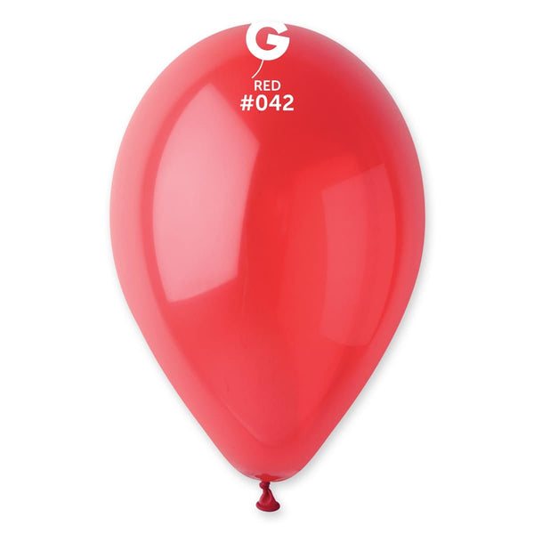 Gemar Latex Balloon #042 Red 12inch 50 Color Crystal Color - balloonsplaceusa