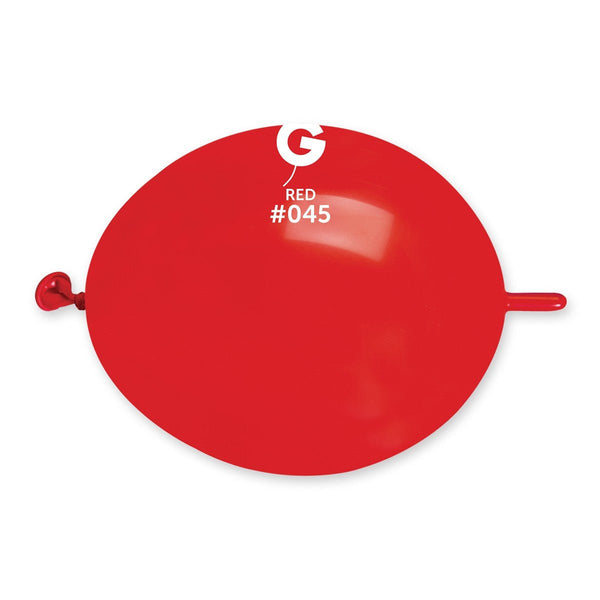 Gemar Latex Balloon #045 Red 6inch 100 Count Solid Color - balloonsplaceusa