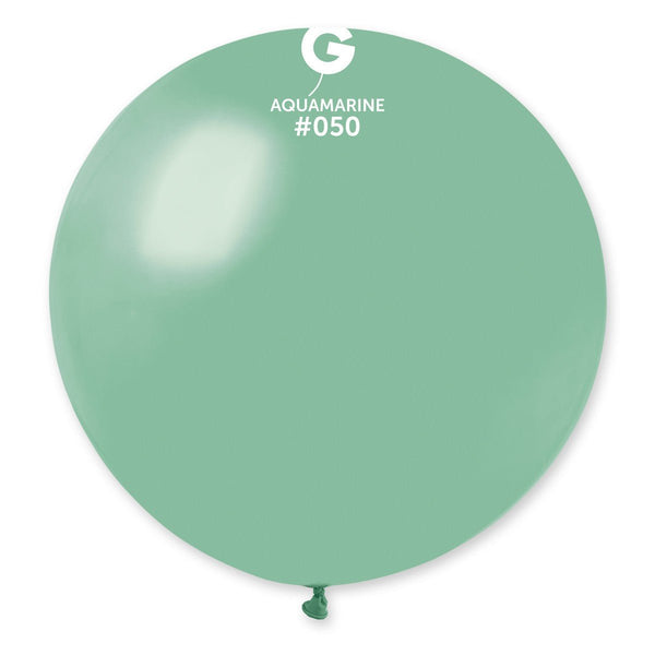 Gemar Latex Balloon #050 Acquamarine 31inch 1 Count Solid Color - balloonsplaceusa