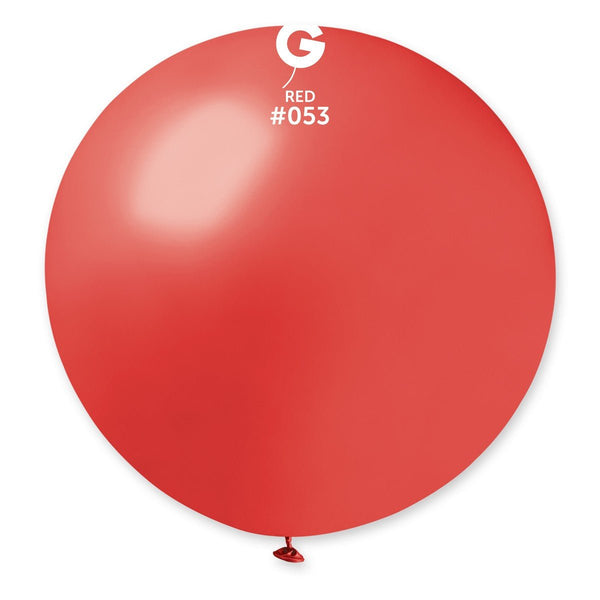 Gemar Latex Balloon #053 Red 31inch 1 Count Metal Color - balloonsplaceusa