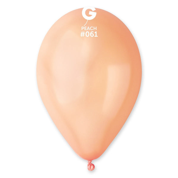 Gemar Latex Balloon #061 Peach 12inch 50 Count Metal Color - balloonsplaceusa