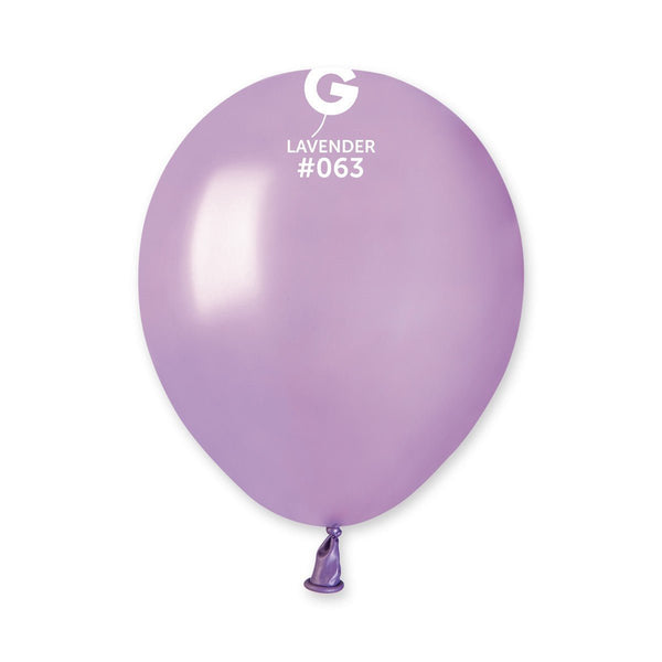 Gemar Latex Balloon #063 Lavender 5inch 100 Count Metal Color - balloonsplaceusa