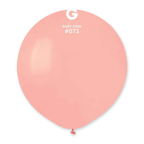 Gemar Latex Balloon #073 Baby Pink 19inch 25 Count Solid Color - balloonsplaceusa