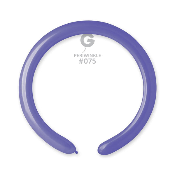 Gemar Latex Balloon #075 Periwinkle 2inch 50 Count Solid Color - balloonsplaceusa