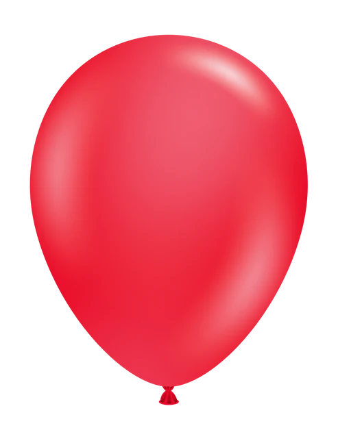 Tuftex 11Inc Red Latex Balloons 100ct Standar Color