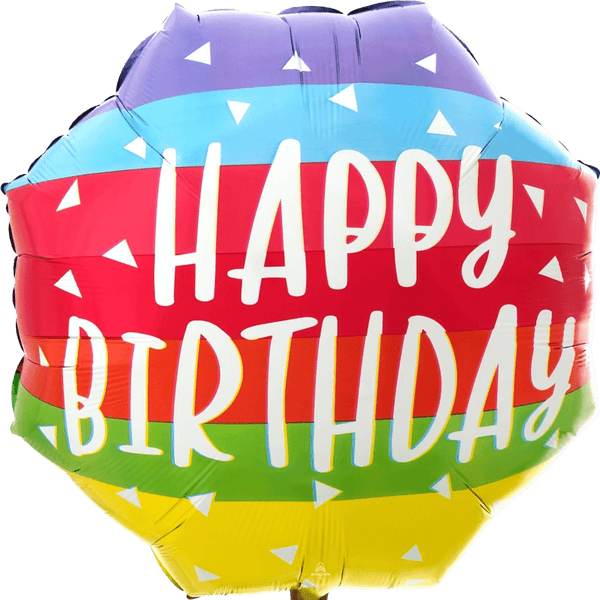 22Inc Bright and Bold Birthday Balloon - balloonsplaceusa