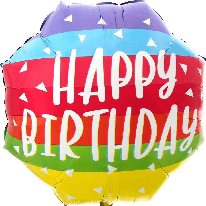 22Inc Bright and Bold Birthday Balloon - balloonsplaceusa