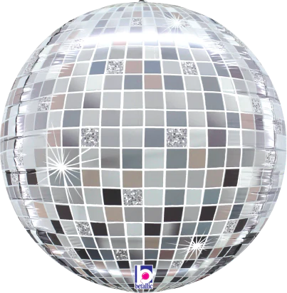 16Inc Silver Disco Ball Betallic Dimensionals Ball Globe Multi Sided