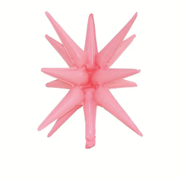 27inc Pastel Pink Starburst Exploding Star Balloons - balloonsplaceusa