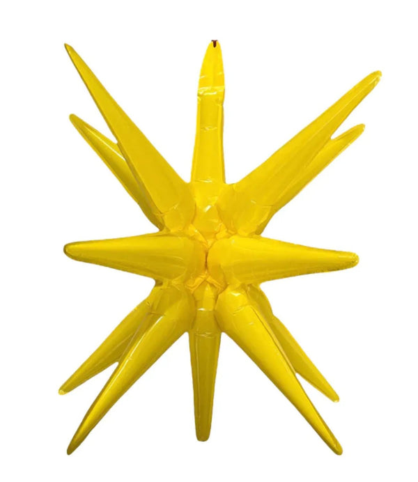 27inc Yellow Starburst Exploding Star Balloons - balloonsplaceusa