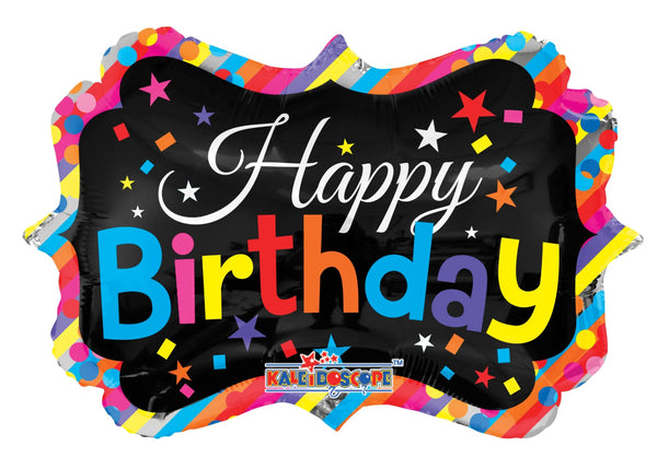 28Inc Happy Birthday Marquee Shape Balloon - balloonsplaceusa