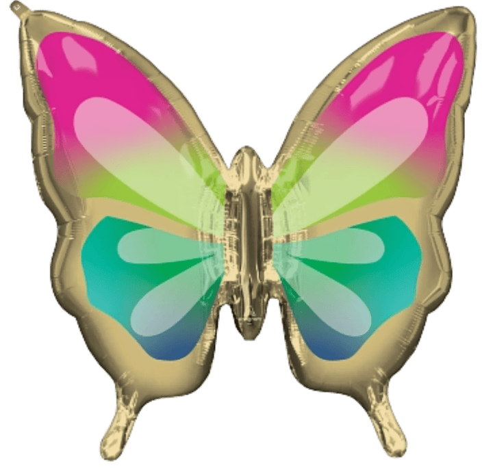 30Inc Beautiful Tropical Butterfly Balloon - balloonsplaceusa