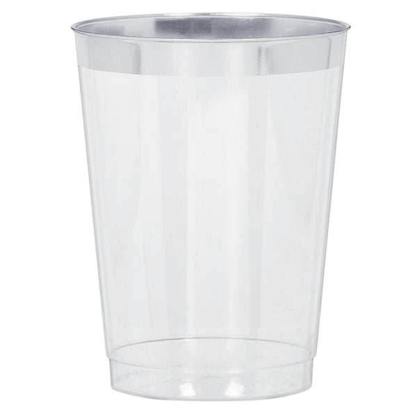 Silver Trim Tumbler, 10 oz. 20 pcs