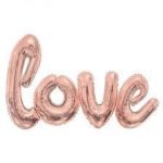 36inc Love Rose Gold Words Banner - balloonsplaceusa