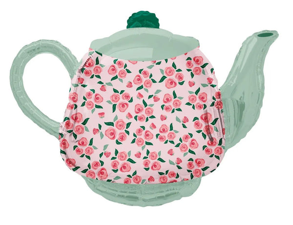 36Inc Tea Time Pot Tuftex Foil Balloon - balloonsplaceusa