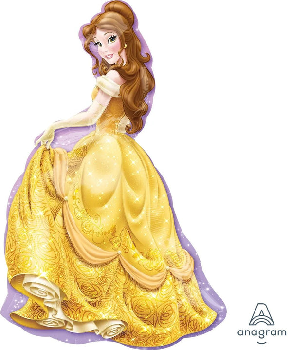 39Inc Princess Belle SuperShape Balloon - balloonsplaceusa