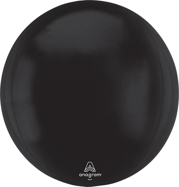 50Inc Jumbo Orbz Black - balloonsplaceusa