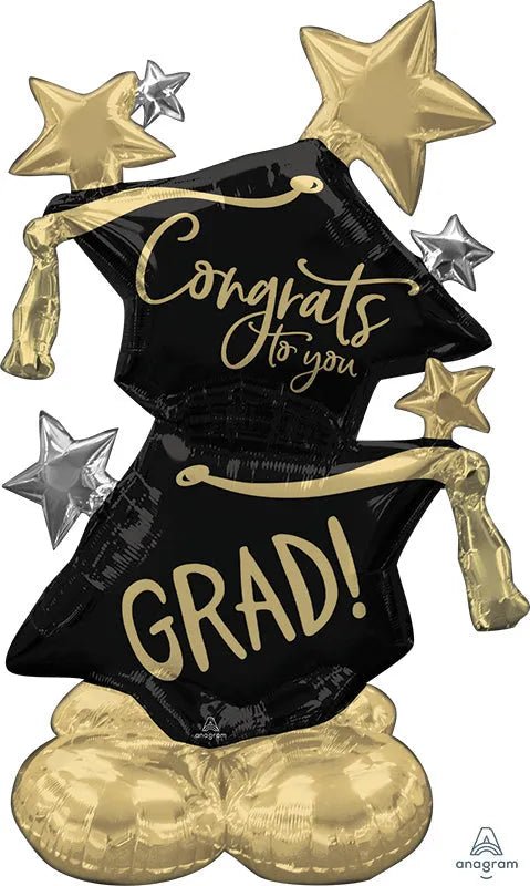 51Inc Airloonz Congrats to You Grad Hats Foil Balloons - balloonsplaceusa