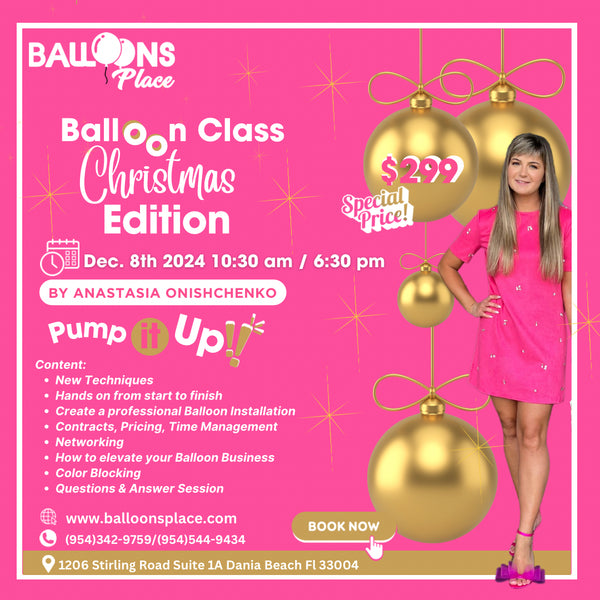 BALLOON CLASS  December 8th 2024 Bilingual Christmas Edition in Florida by Anastasia O.