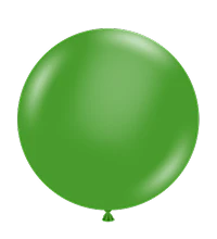 Tuftex 17Inc Green Latex Balloons 25ct Standar color