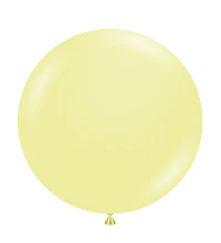 Tuftex 17Inc Lemonade Yellow Latex Balloons 50ct Pastel color