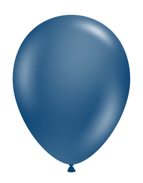 Tuftex 11Inc Navy Blue Latex Balloons 100ct Pastel color