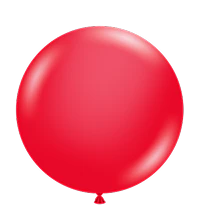 Tuftex 17Inc Red Latex Balloons 25ct Standar Color