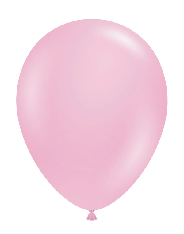 Tuftex 11Inc Pink Latex Balloons 100ct Standar Color