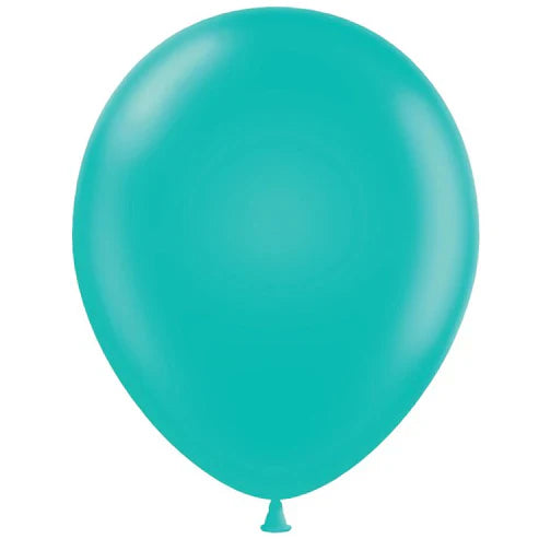 Tuftex 5Inc Teal Latex Balloons 50ct Pastel color