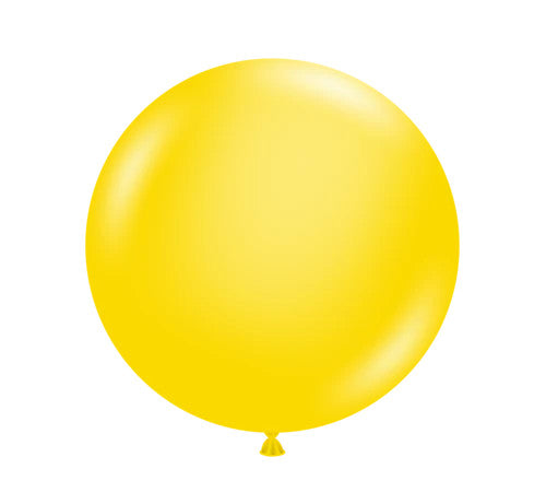 Tuftex 36Inc Yellow Latex Balloons 1ct Pastel Color
