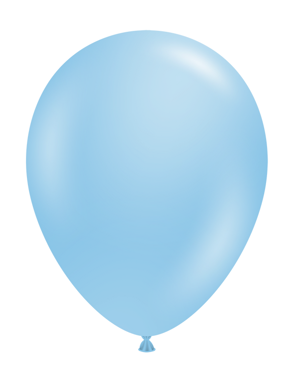 Tuftex 11Inc Baby Blue Latex Balloons 100ct Pastel color