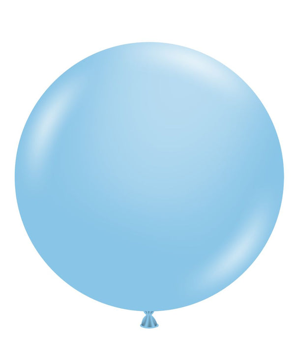 Tuftex 17Inc Baby Blue Latex Balloons 25ct Pastel color