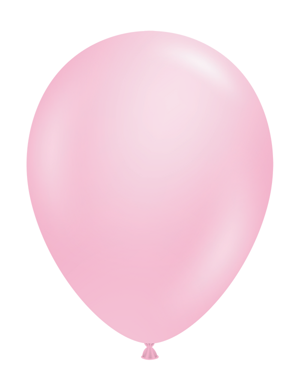 Tuftex 11Inc Baby Pink Latex Balloons 100ct Pastel color