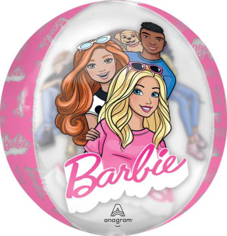 Foil Balloon Barbie Orbz Foil Balloon 16inch