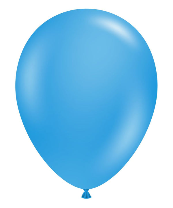 Tuftex 11Inc Blue Latex Balloons 100ct Metallic color