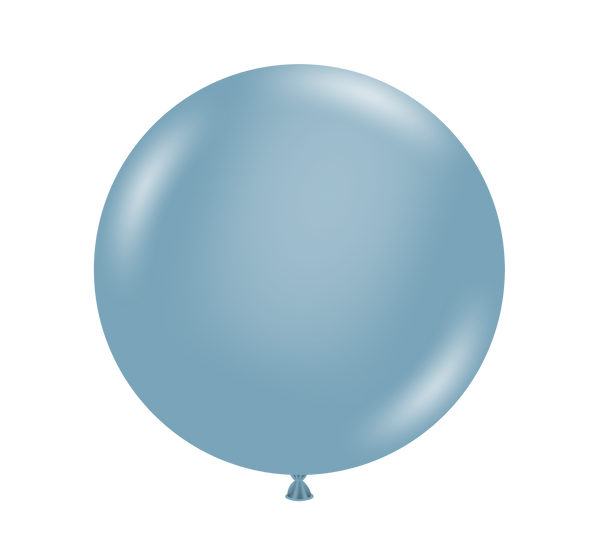 Tuftex 17Inc Blue Slate Latex Balloons 25ct Standar Color