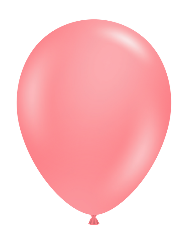 Tuftex 11Inc Coral Latex Balloons 100ct Pastel color