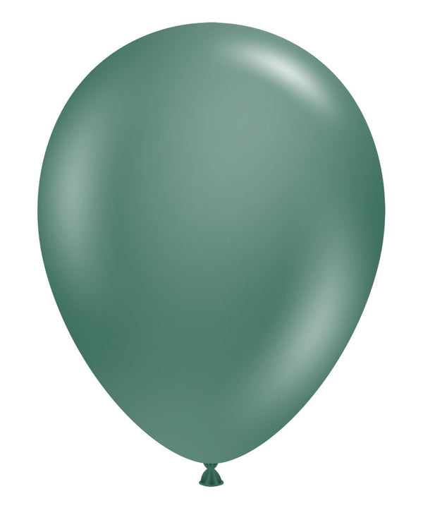 Tuftex 5Inc Evergreen Latex Balloons 50ct Pastel color