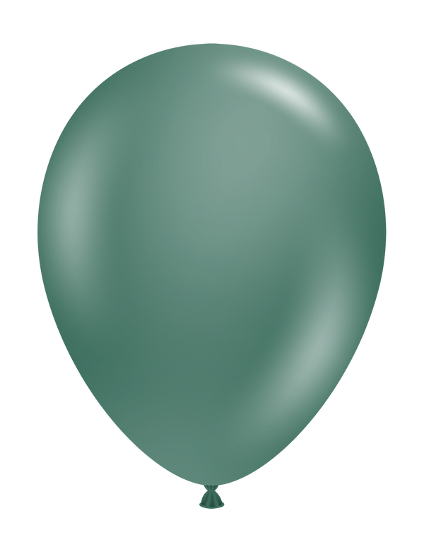Tuftex 11Inc Evergreen Latex Balloons 100ct Standard Color