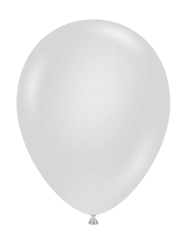 Tuftex 11Inc Fog  Latex Balloons 100ct Pastel color