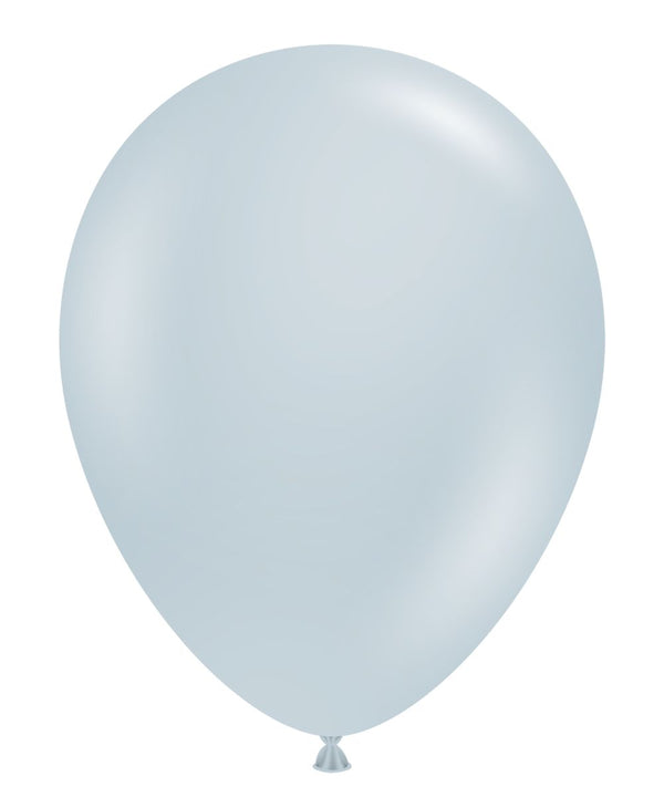 Tuftex 11Inc Fog  Latex Balloons 100ct Pastel color