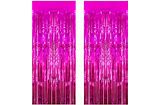 Foil Door Curtain Hot Pink 1CT - balloonsplaceusa