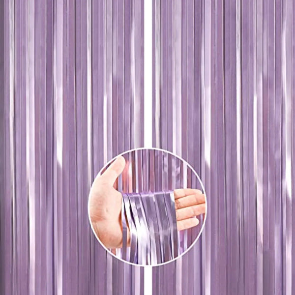 Foil Door Curtain lavander 1CT - balloonsplaceusa