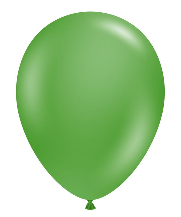 Tuftex 5Inc Green Latex Balloons 50ct Standar Color